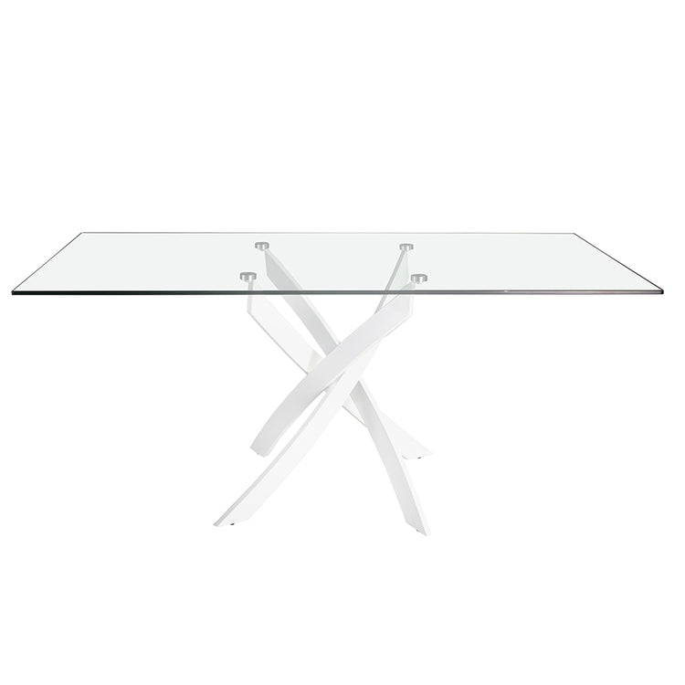 Rectangular glass dining table-Angel Cerdá