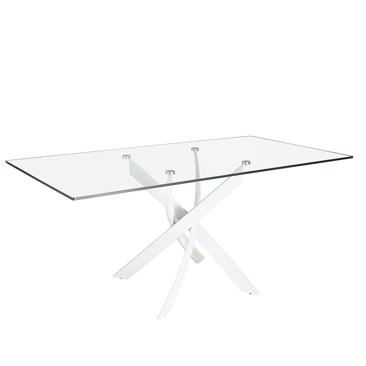 Rectangular glass dining table-Angel Cerdá