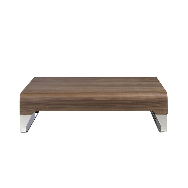 Walnut-veneered wooden centre table with side drawers - Angel Cerdá S.L