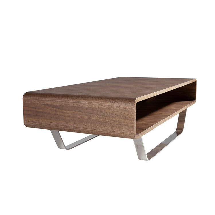 Walnut-veneered wooden centre table - Angel Cerdá S.L