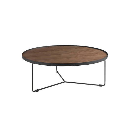 Centre table with a metallic structure and Walnut cover - Angel Cerdá S.L