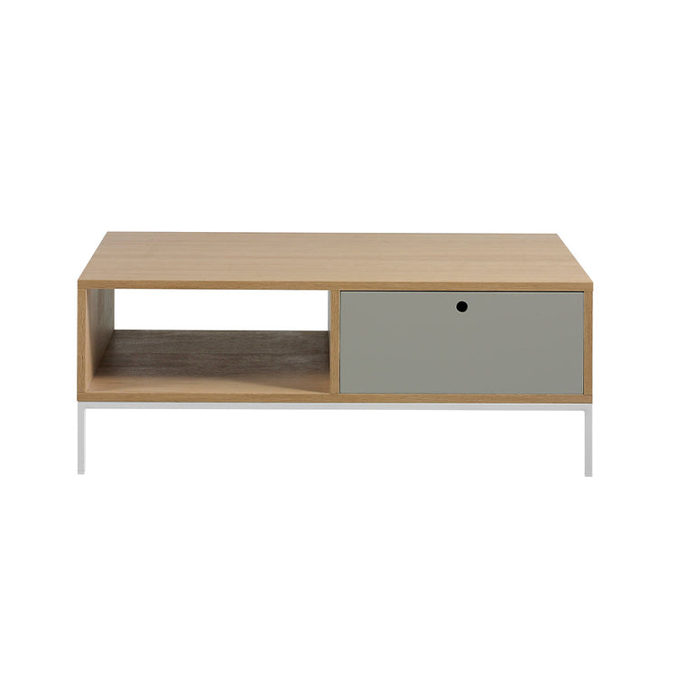 Coffee table metal structure 1 lacquered shelves - Angel Cerdá, S.L.