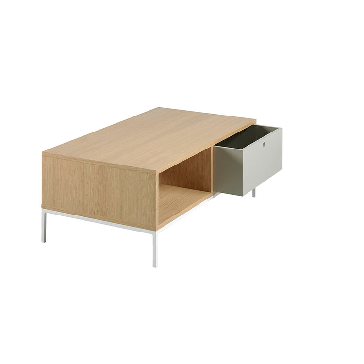 Coffee table metal structure 1 lacquered shelves - Angel Cerdá, S.L.