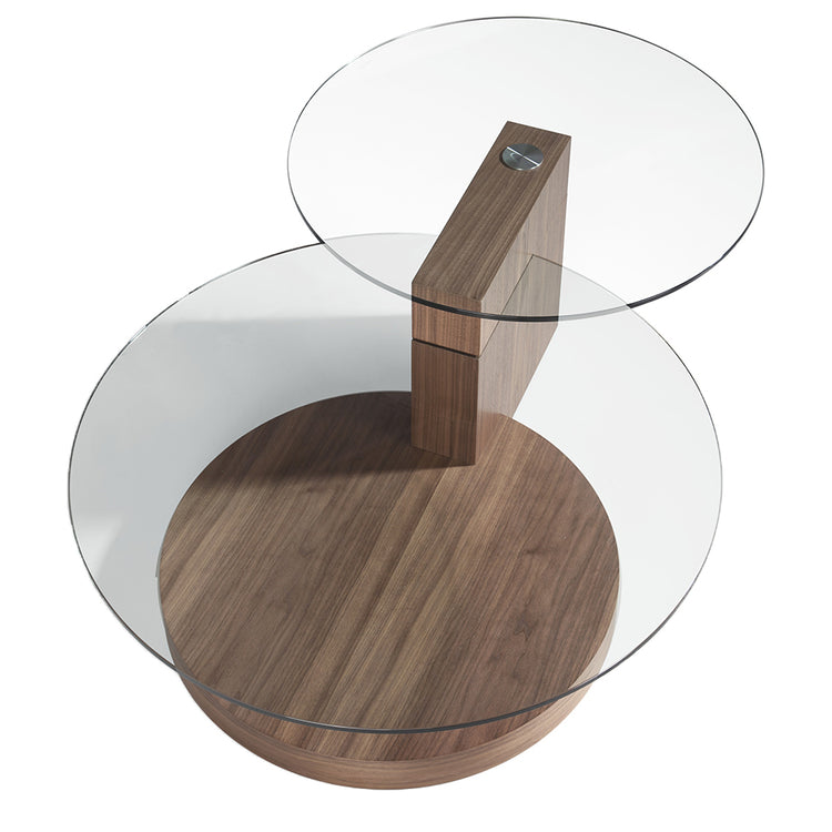 Coffee table in walnut veneered wood - Angel Cerdá S.L