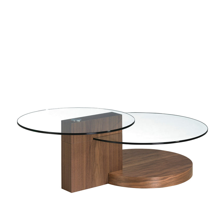 Coffee table in walnut veneered wood - Angel Cerdá S.L