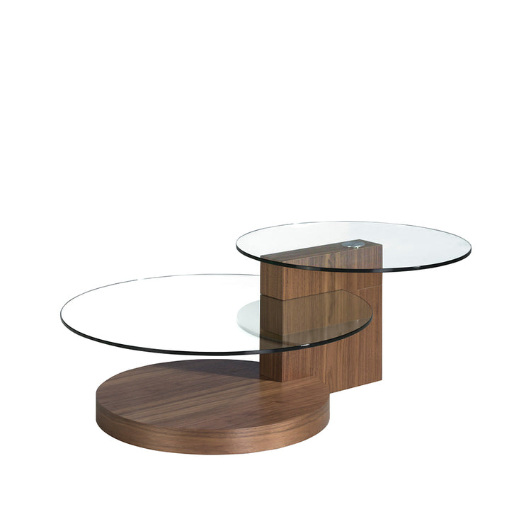 Coffee table in walnut veneered wood - Angel Cerdá S.L