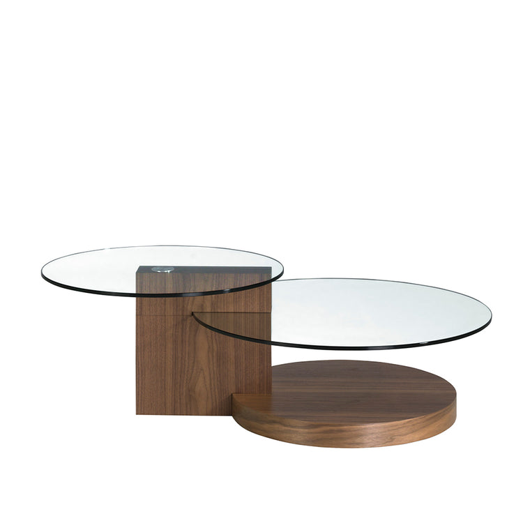 Coffee table in walnut veneered wood - Angel Cerdá S.L