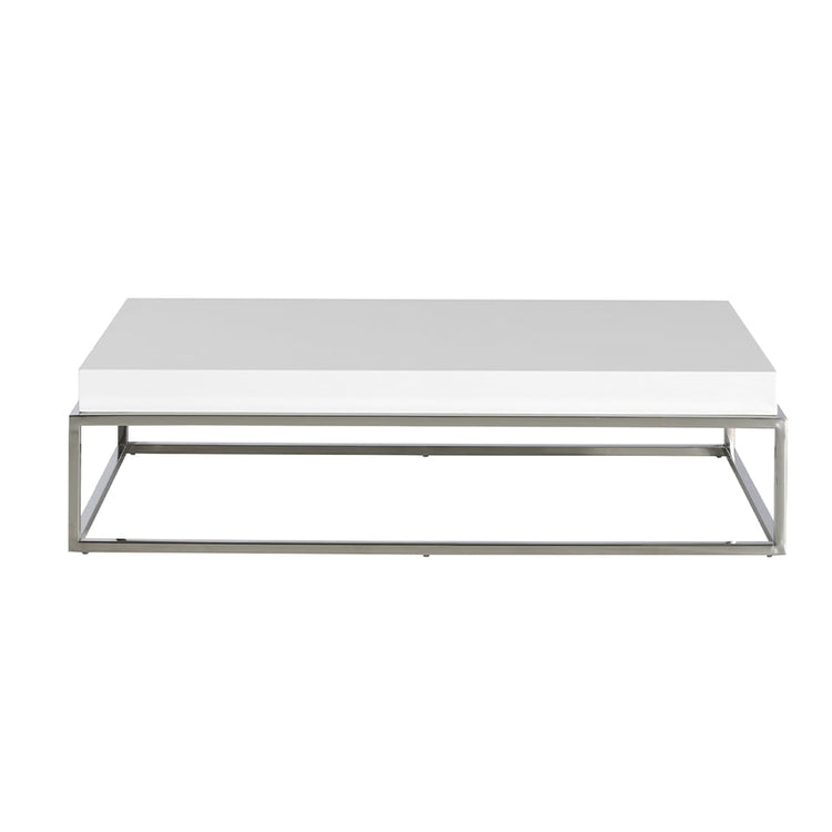 Coffee table with lacquered Mdf top and stainless - Angel Cerdá S.L