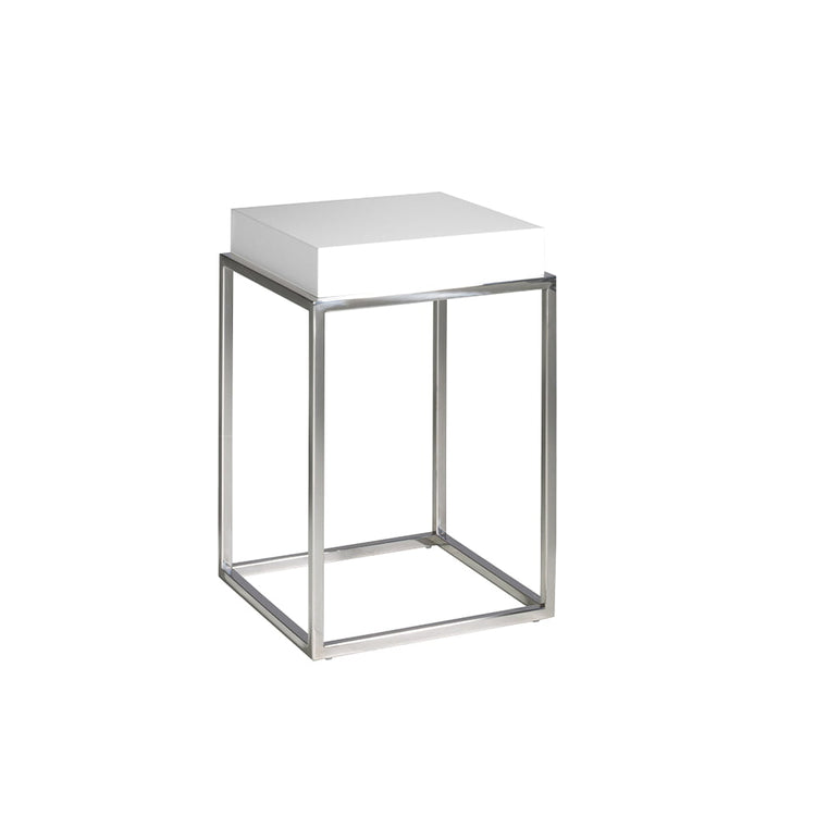 Corner table with stainless steel frame - Angel Cerdá S.L