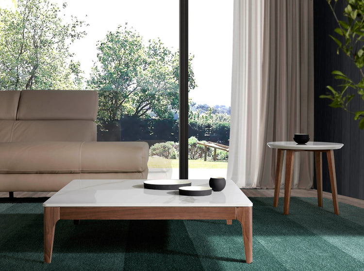 Square coffee table made of solid wood - Angel Cerdá S.L