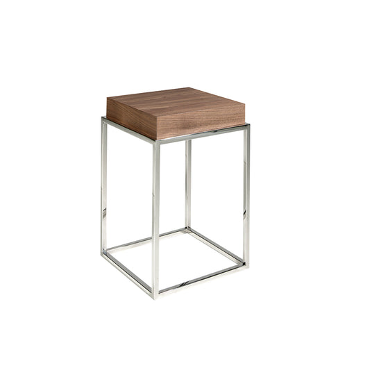 Corner table with stainless steel frame- Angel Cerdá S.L