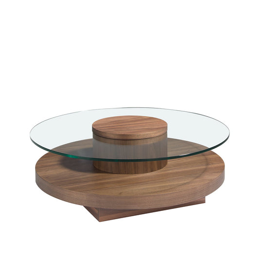 Walnut-veneered wooden centre table - Angel Cerdá S.L