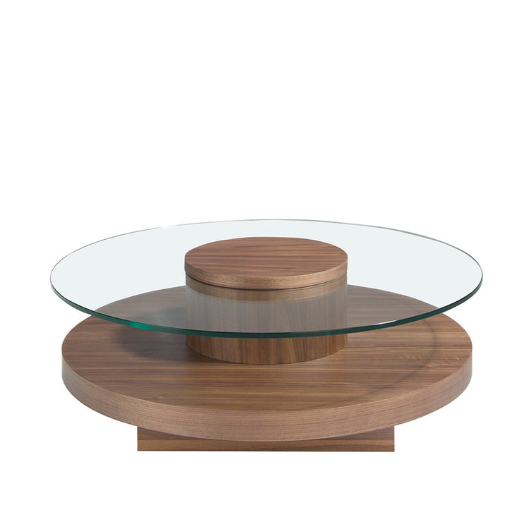 Walnut-veneered wooden centre table - Angel Cerdá S.L