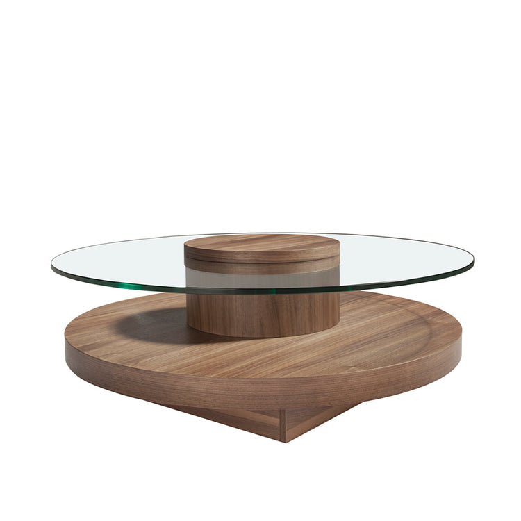 Walnut-veneered wooden centre table - Angel Cerdá S.L