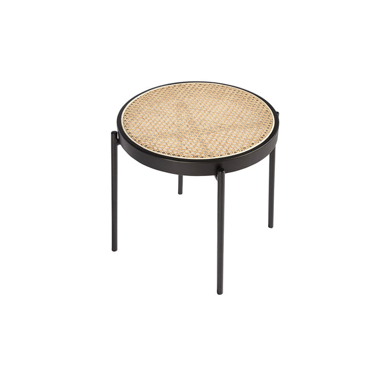 Round rattan corner table-Angel Cerdá