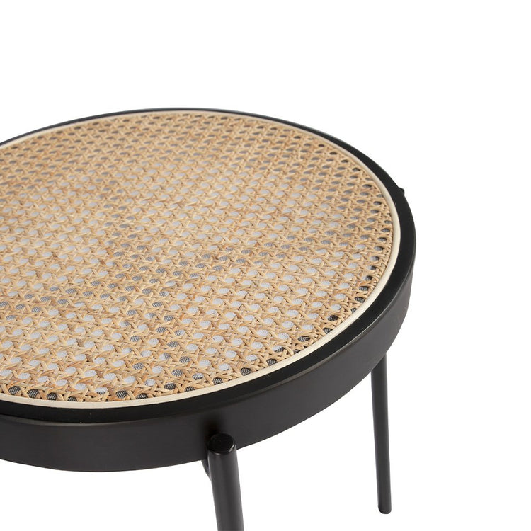 Round rattan corner table-Angel Cerdá