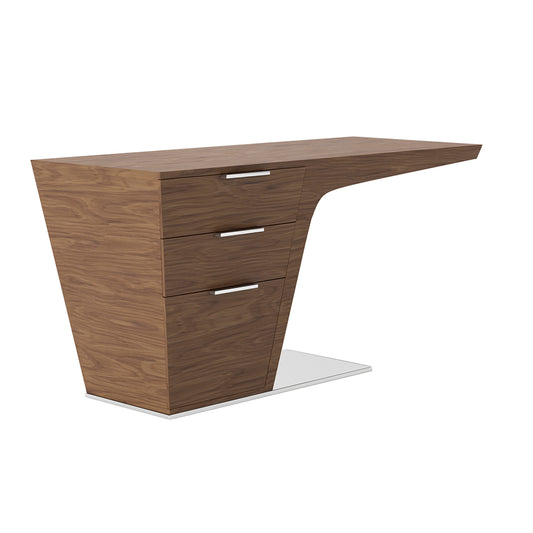 Office desk in walnut veneered wood - Angel Cerdá S.L