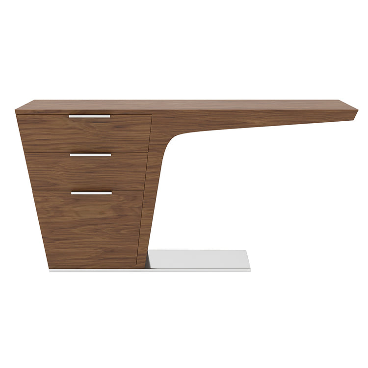 Office desk in walnut veneered wood - Angel Cerdá S.L