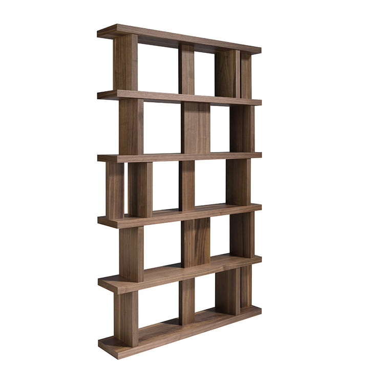 Wooden bookshelf with Walnut veneer - Angel Cerdá S.L