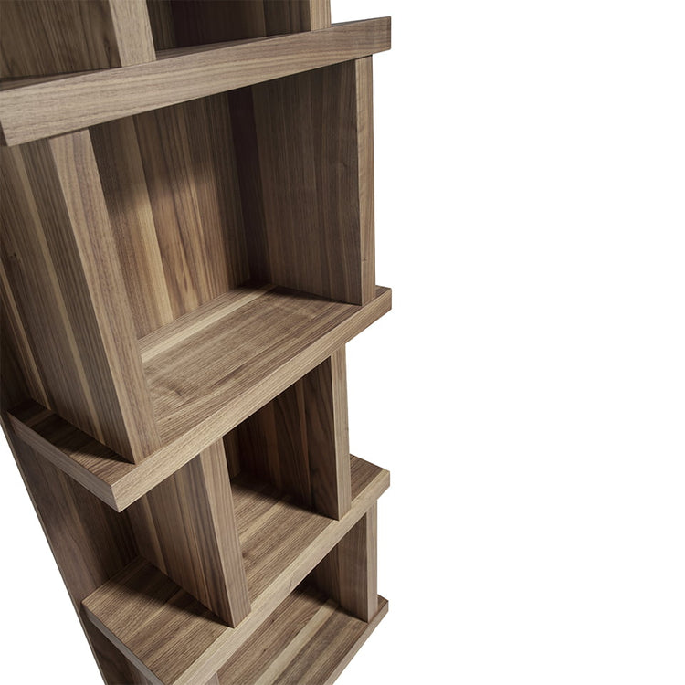 Wooden bookshelf with Walnut veneer - Angel Cerdá S.L