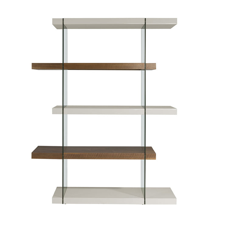 Glass bookshelves with lacquered MD shelve - Angel Cerdá S.L