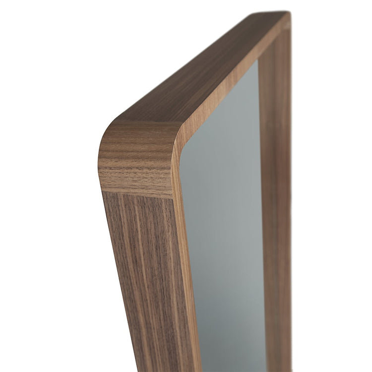 Foot mirror manufactured in Walnut-veneered wood - Angel Cerdá S.L