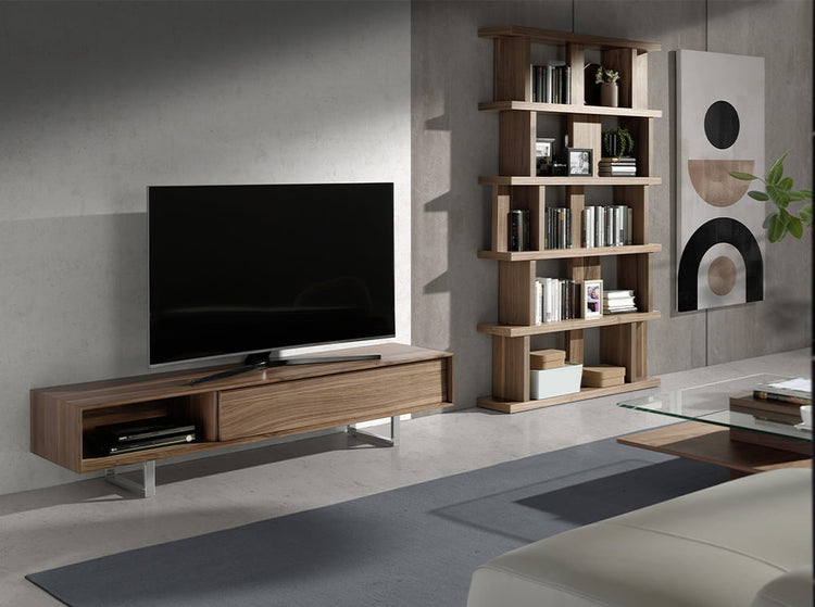 Walnut-veneered wooden TV furniture - Angel Cerdá S.L