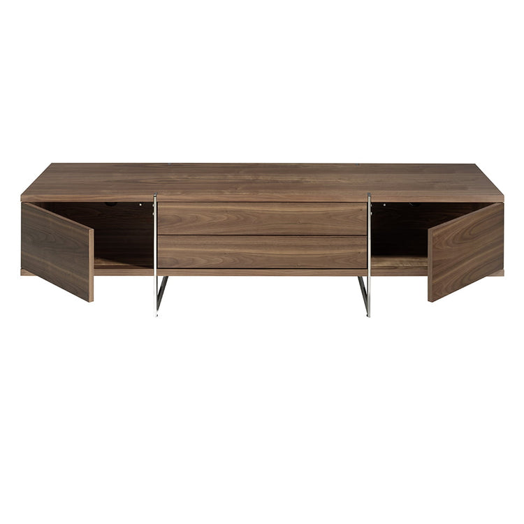 TV stand in walnut veneered wood - Angel Cerdá S.L