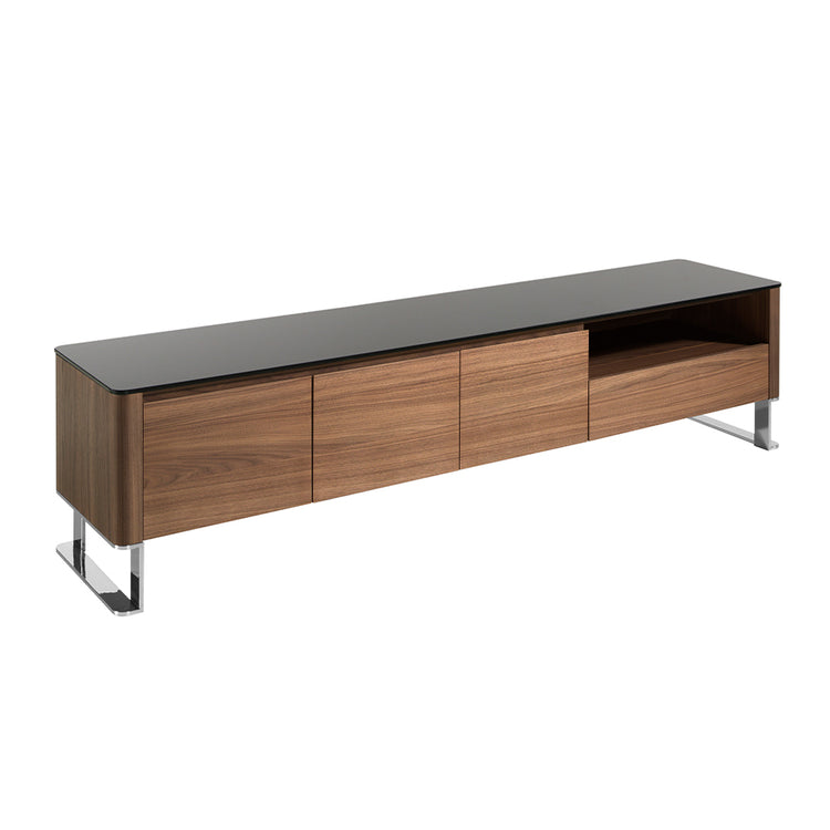 Walnut-veneered wooden TV furniture - Angel Cerdá S.L