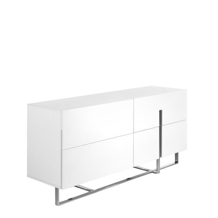 Sideboard in lacquered Mdf with stainless steel frame - Angel Cerdá S.L