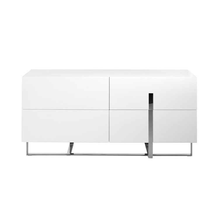 Sideboard in lacquered Mdf with stainless steel frame - Angel Cerdá S.L