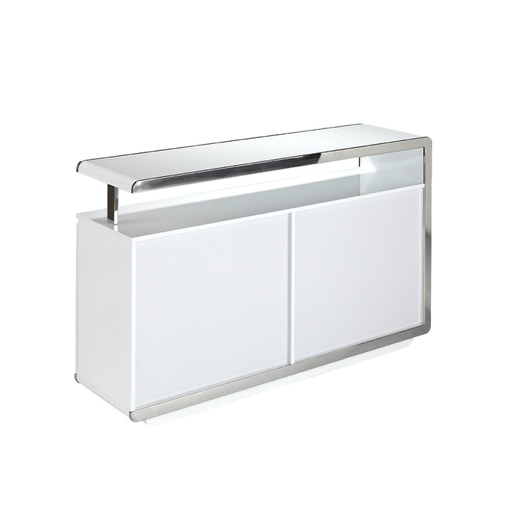 Lacquered Mdf sideboard with stainless steel front - Angel Cerdá S.L