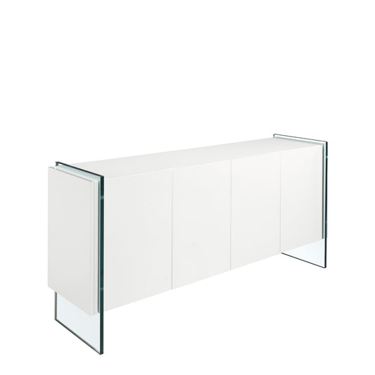 Lacquered sideboard with tempered glass sides - Angel Cerdá S.L