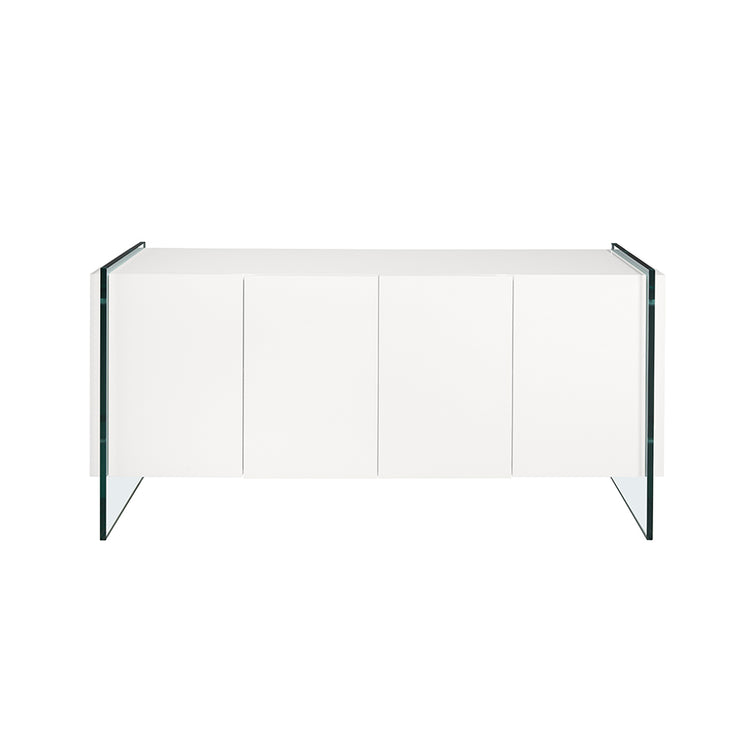 Lacquered sideboard with tempered glass sides - Angel Cerdá S.L