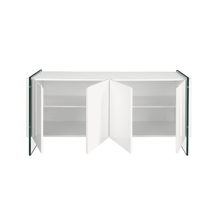 Lacquered sideboard with tempered glass sides - Angel Cerdá S.L