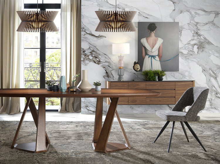 Wooden sideboard with Walnut veneer - Angel Cerdá S.L