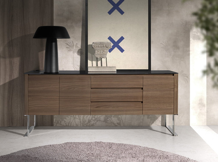 Wooden sideboard with Walnut veneer - Angel Cerdá S.L