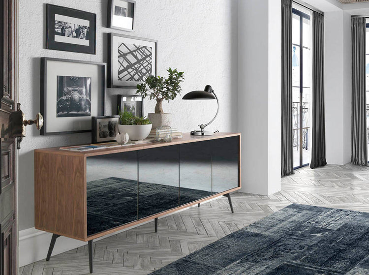 Sideboard in walnut veneered wood - Angel Cerdá S.L