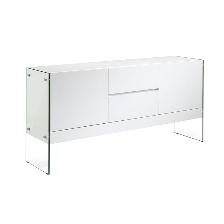 Sideboard in lacquered MDF with tempered glass sides - Angel Cerdá S.L