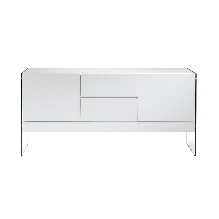 Sideboard in lacquered MDF with tempered glass sides - Angel Cerdá S.L