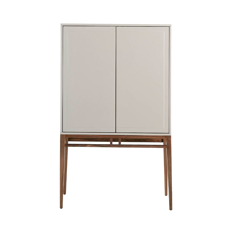 Two-door display sideboard with walnut - Angel Cerdá S.L