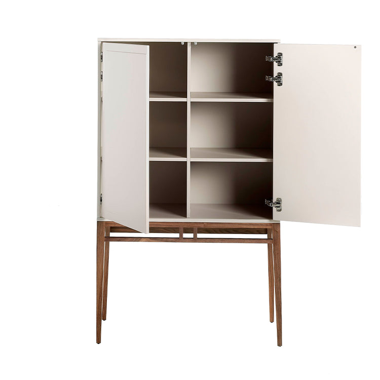 Two-door display sideboard with walnut - Angel Cerdá S.L