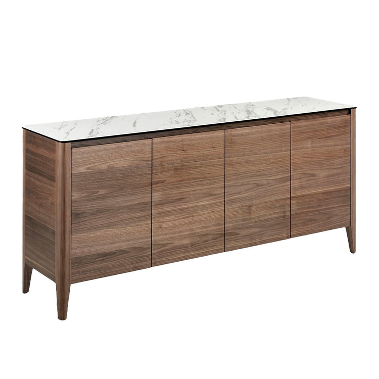 Sideboard with 4 door made of walnut-veneered wood - Angel Cerdá S.L