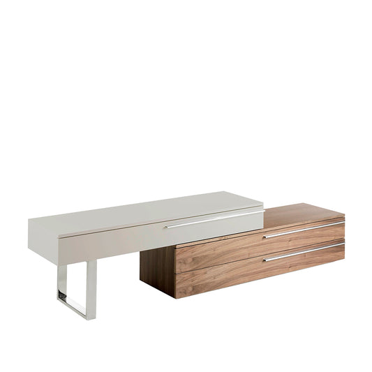 TV stand with leg and handles in stainless steel - Angel Cerdá S.L