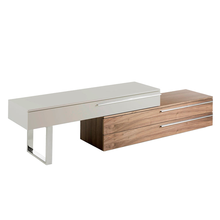 TV stand with leg and handles in stainless steel - Angel Cerdá S.L