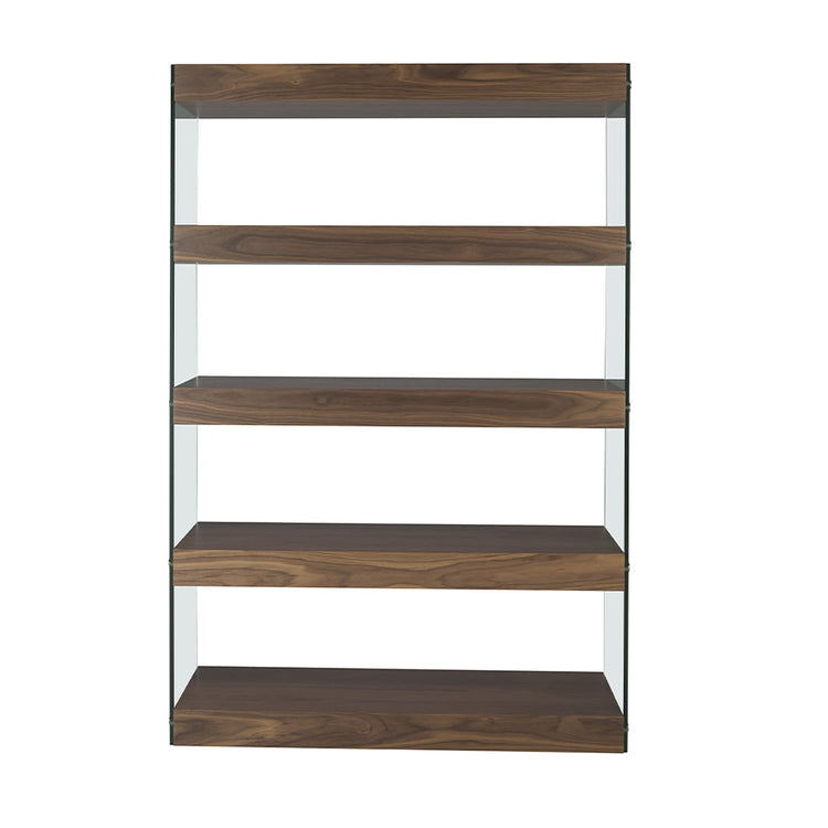 Bookshelves in walnut veneered wood - Angel Cerdá S.L