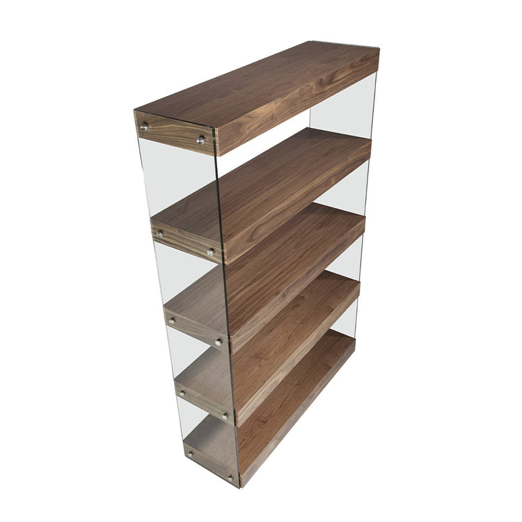 Bookshelves in walnut veneered wood - Angel Cerdá S.L