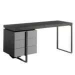 Office desk with lacquered DM side drawer - Angel Cerdá S.L