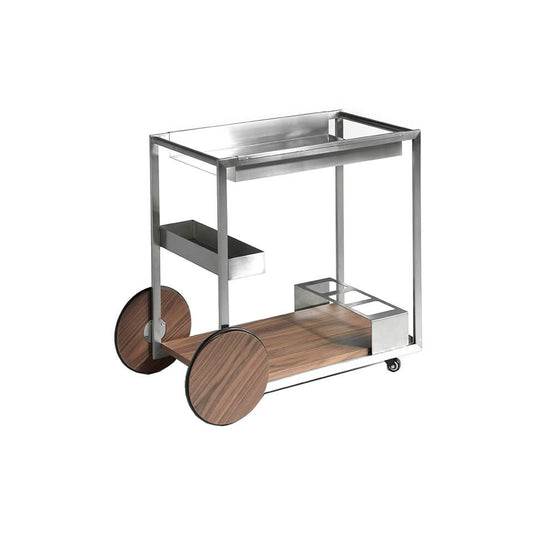 Minibar cart with chrome plated steel polished structure - Angel Cerdá S.L.