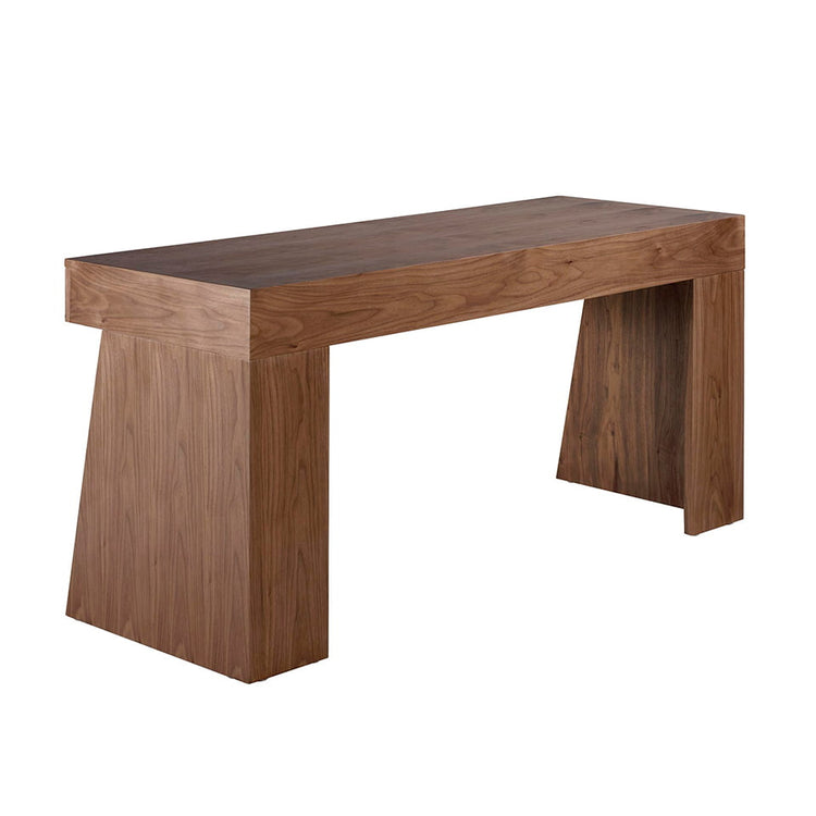 Walnut office desk with steel details - Angel Cerda S.L